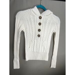 Aeropostale Cardigan Sweater Long Sleeve Sz M Cottage Coquette Y2K VTG Rory